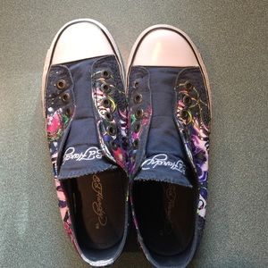 Ed Hardy slip on sneakers