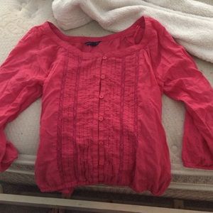 Pink American eagle top