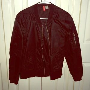 BLACK BOMBER jacket