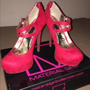 Material Girl platform pumps