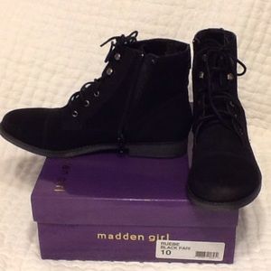 Madden Girl Black Booties