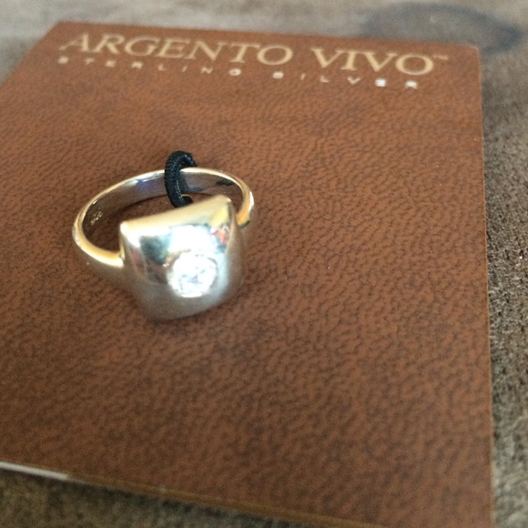 Sterling silver and CZ ring