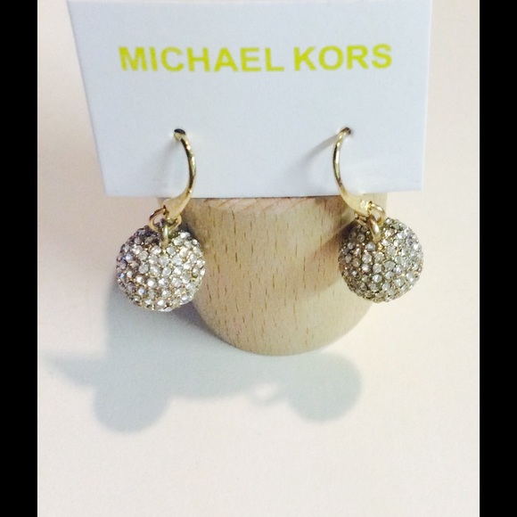 REDUCED! Michael Kors Crystal Ball Drop Earrings