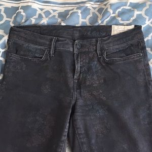 AllSaints ankle zip cropped jean