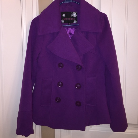 Purple Pea Coat! NWOT