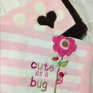 2 baby girl quilts. Lightly worn.good condition.