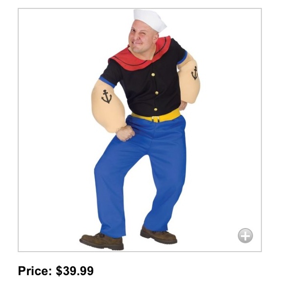 Popeye Costume. Nwt. Comes with everything in pict