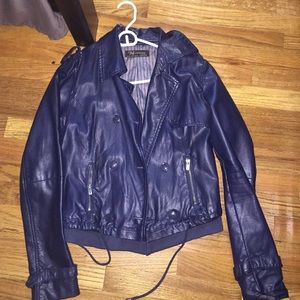 Zara leather coat