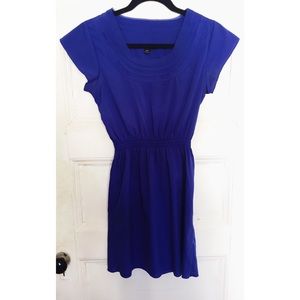 Simple blue short sleeve Banana Republic Dress
