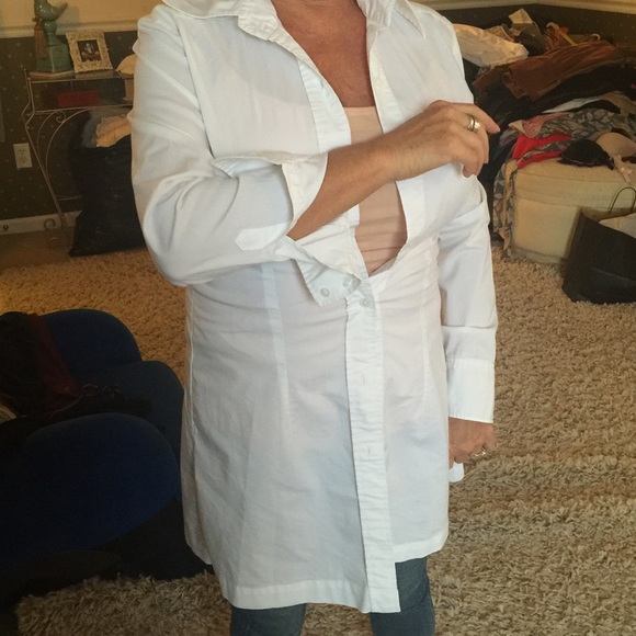 White shirt for layering