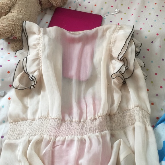 See through , button down , blouse - Picture 3 of 3