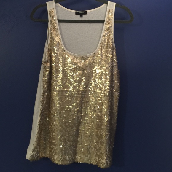 Sequin gold Express top