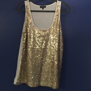 Sequin gold Express top