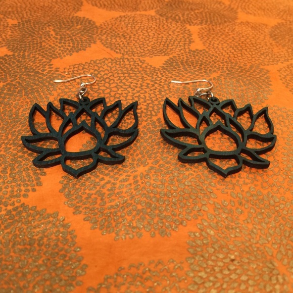 GreenTree Jewelry  Jewelry - Boho lotus blossoms earrings lotus flower earrings