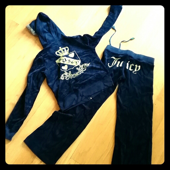 Juicy velour tracksuit fur trim