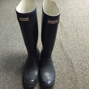 Hunter original fall rain boots size 8.