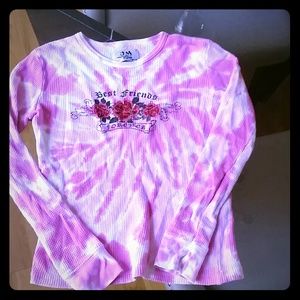 Tie dye long sleeve thermal