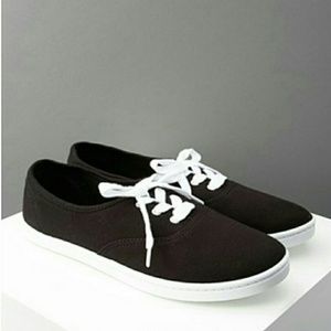 SALE Black Canvas Sneakers