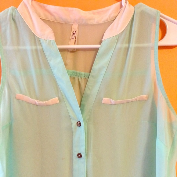 Sheer Dressy tank top