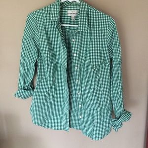 J.Crew check button up