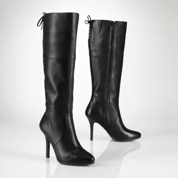 Ralph Lauren Lavinia knee high boots size 8