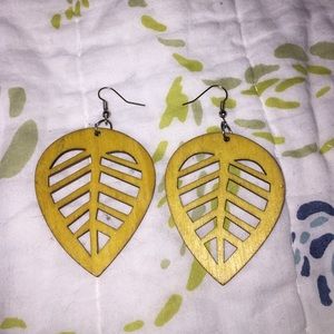 Yellow earrings