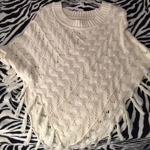 Beige poncho