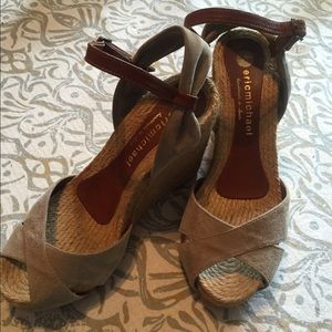 Hand Stitched Eric Michael Wedge Sandals