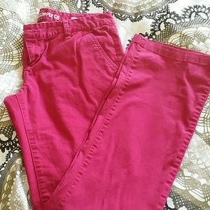 Fushia boot cut pants