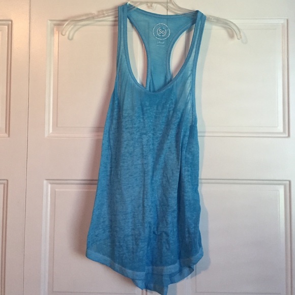 SO Blue Muscle Tank Top