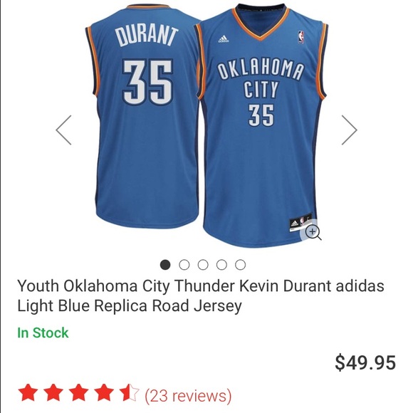 Youth XL  Oklahoma City thunder Durant Jersey