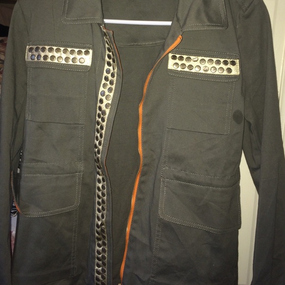 NWOT Army green jacket - Picture 2 of 4