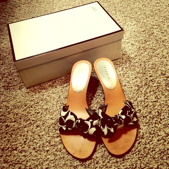 coach havana c lo/silk sandals