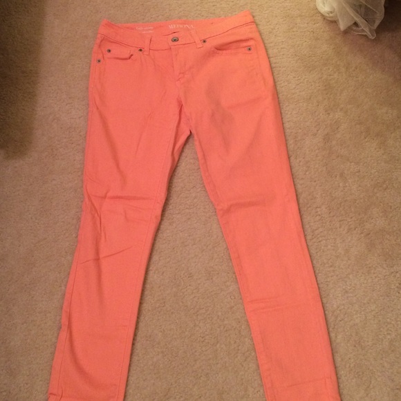 Peach Ankle Skinny Jeans