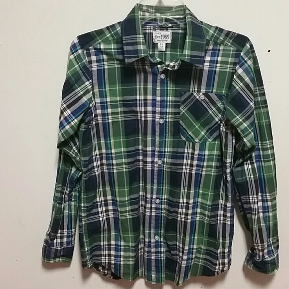 Boy's plaided button down Shirt