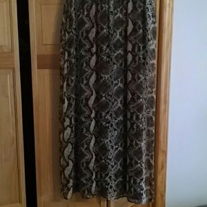 Snake skin print skirt