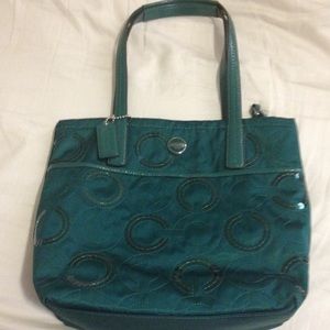 Sale!! NWOT Teal Coach Handbag
