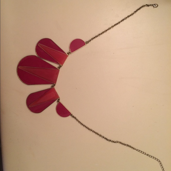 Pink chunky necklace