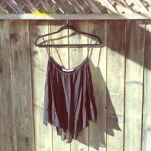 Black off the shoulder top