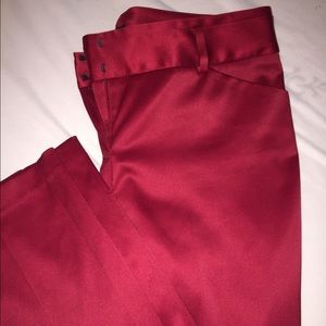 Red Editor Style Pants from Express