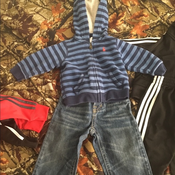 Polo sweater with stripes!