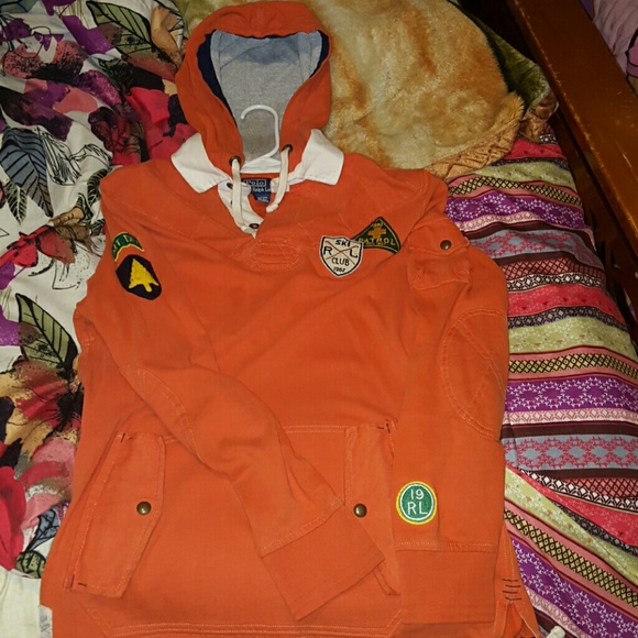 Polo rl collard hoodie