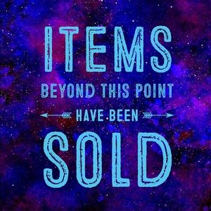 All items past this point have been sold!