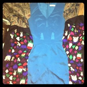 Olcay Gulsen Stunning blue dress with cutouts