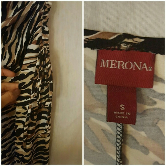 🍸 MERONA 🐯 leopard print wrap dress s like DVF - Picture 4 of 4