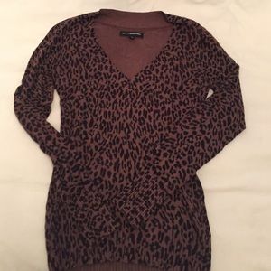 Express fitted V neck sweater