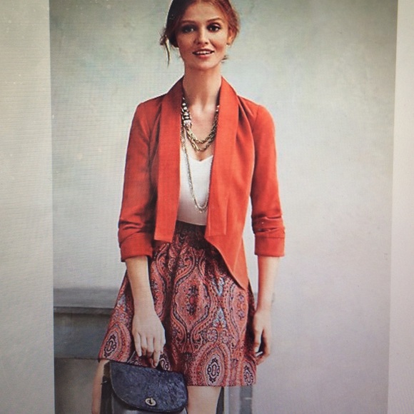 Burnt orange blazer size 0, originally $138