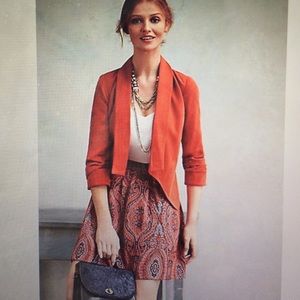 Burnt orange blazer size 0, originally $138