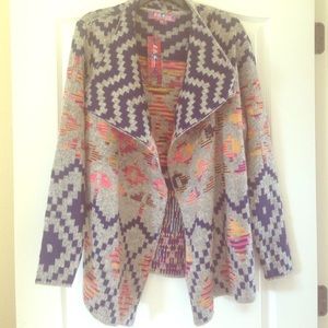NWT Tribal Print Cardigan