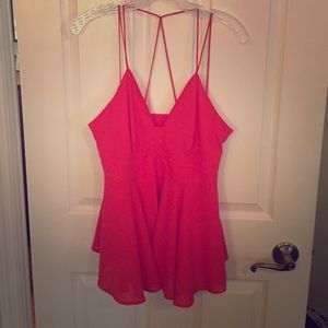Red tank top